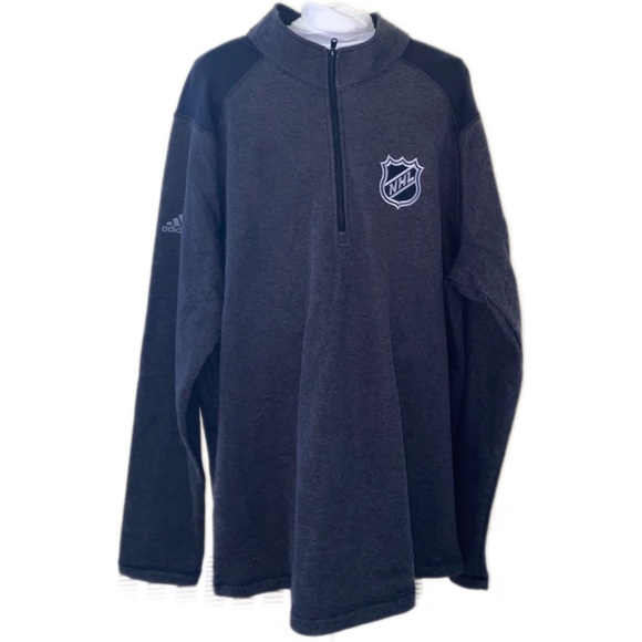 Adidas NHL Grey Pullover Quarter Zip - XL